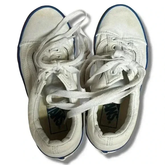 Vans Old Skool Unisex Sneakers White Rainbow Foxing Size 4 men 5.5 women - Picture 5 of 10